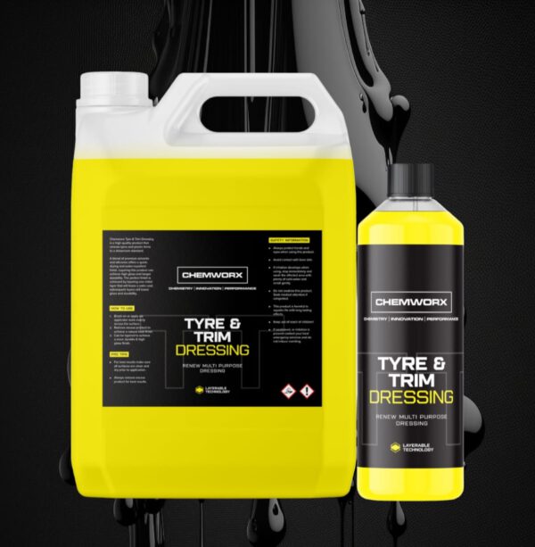 All new tyre & trim dressing